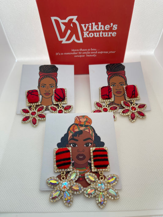 STAR Earring (red)