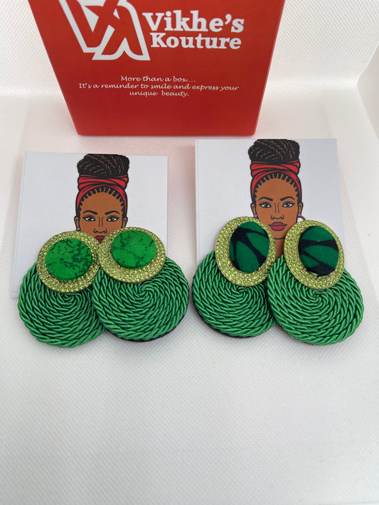Jewel Green Earring