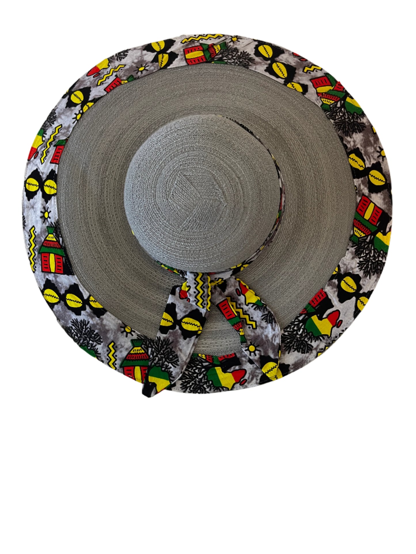 Africa map Straw hat