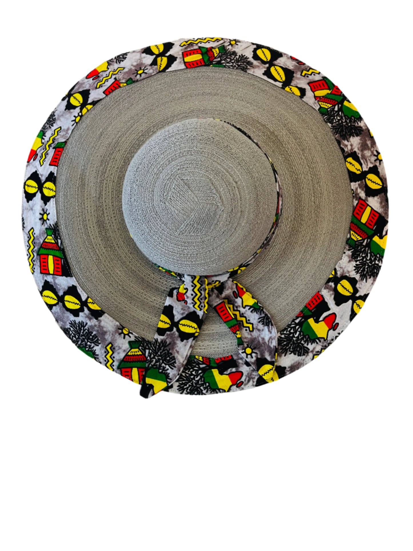 Africa map Straw hat