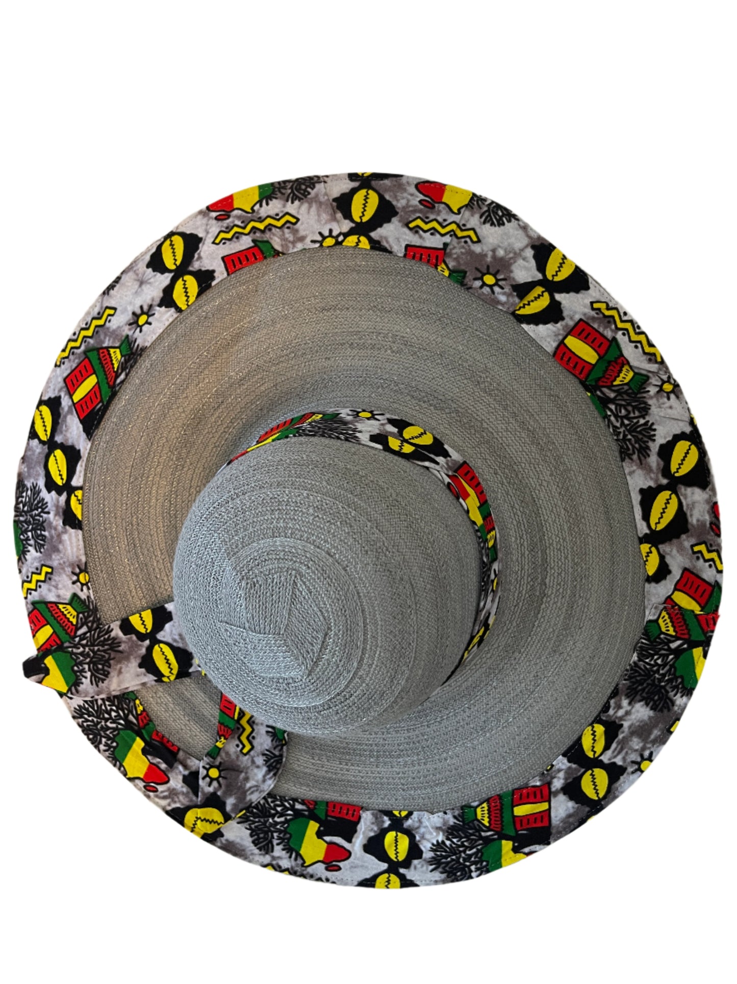 Africa map Straw hat