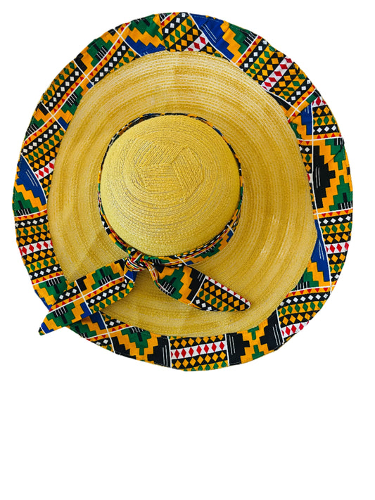 Kente Straw hat
