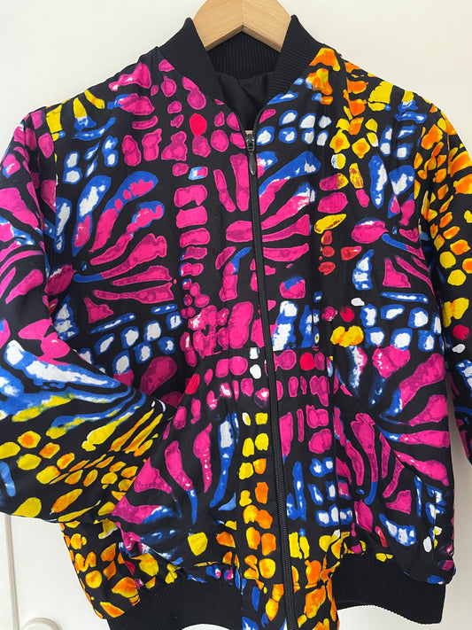 SUNSET BLOOM BUMPER JACKET